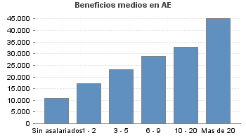 Beneficios medios en AE