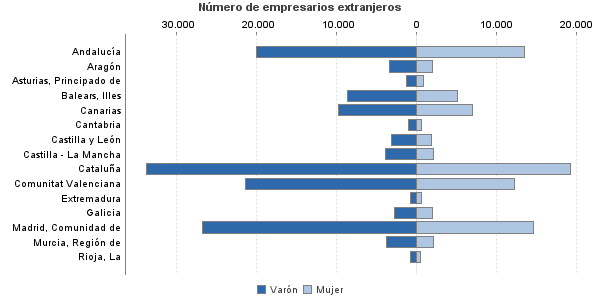 Número de empresarios extranjeros