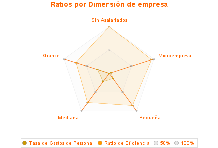 Ratios por Dimensión de empresa