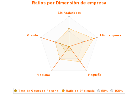 Ratios por Dimensión de empresa