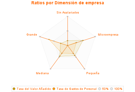 Ratios por Dimensión de empresa