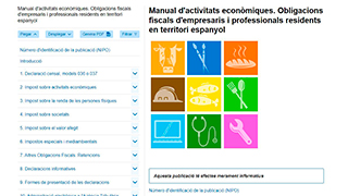 Portada del manual d'activitats econòmiques