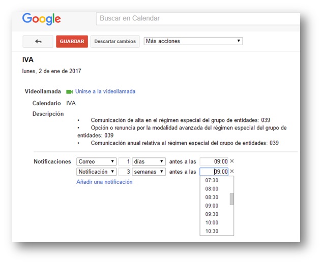 Imagen configuración