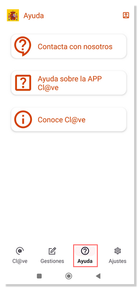 Ayuda de la APP