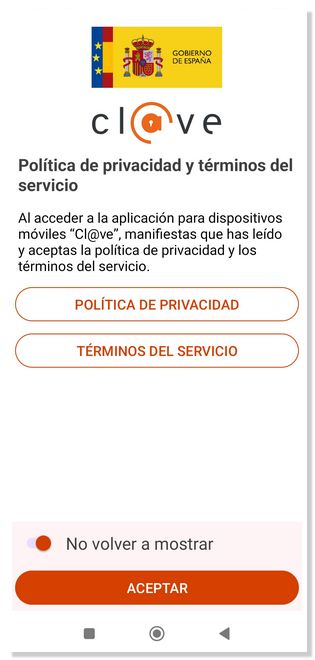 términos del servicio y privacidad