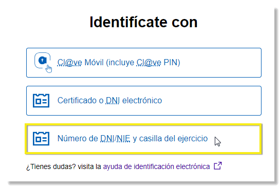 desafie identificació casella Renda