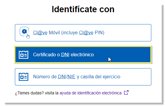 desafío identificación certificado o dni electrónico