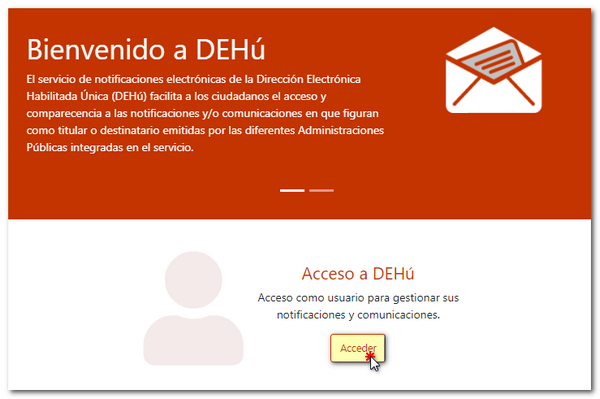 Acceder a la DEHú