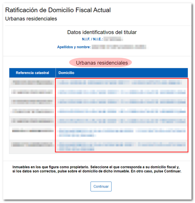 Lista de residencias urbanas