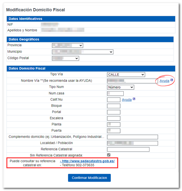 Modificar domicilio para empresarios