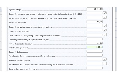 Casillas con formalización automática