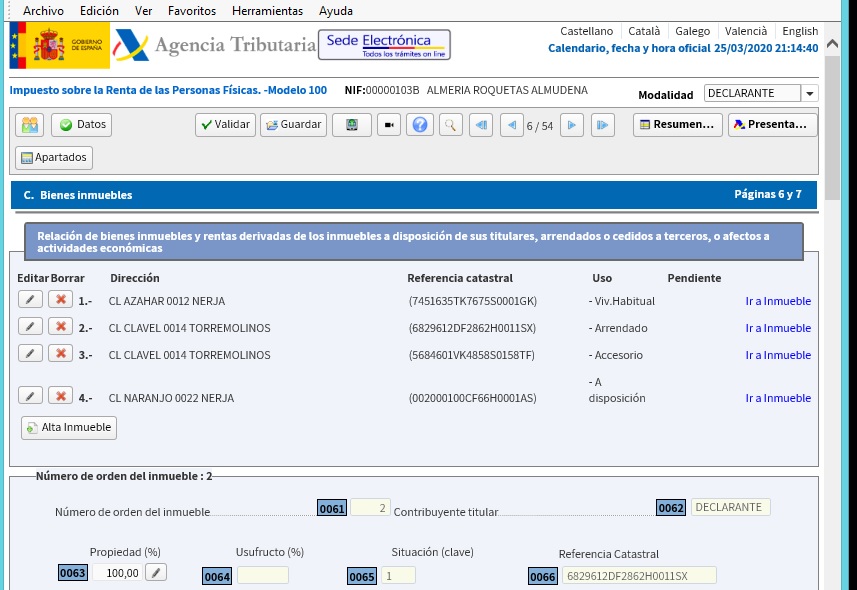 Resumo da declaración