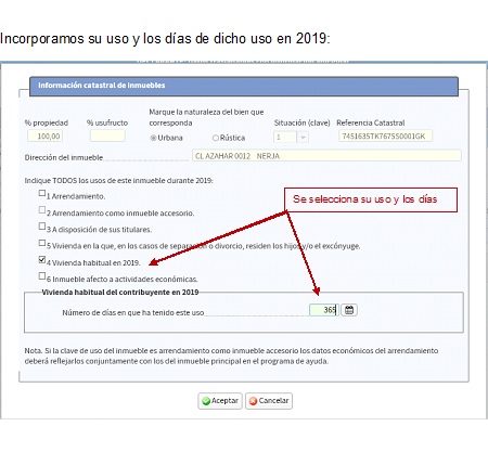 Incorporamos o seu uso e os días do devandito uso en 2019