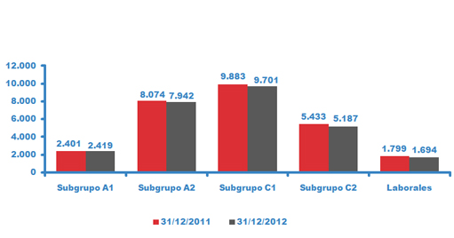 Distribución por subgrupos 2011-2012